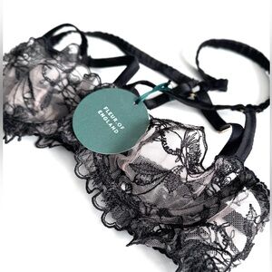 *New w/ tags* 32B Fleur of England Audrey strap lace balconette bra